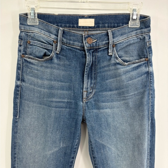 Mother denim the charmer satisfaction blue skinny jeans size 27 - Picture 4 of 16